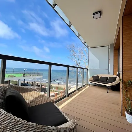 Apartament Z Widokiem Na Morze Ustronie Apartments - Nadmorski Luksus Apartamenty * ウストロニエ・モルスキエ